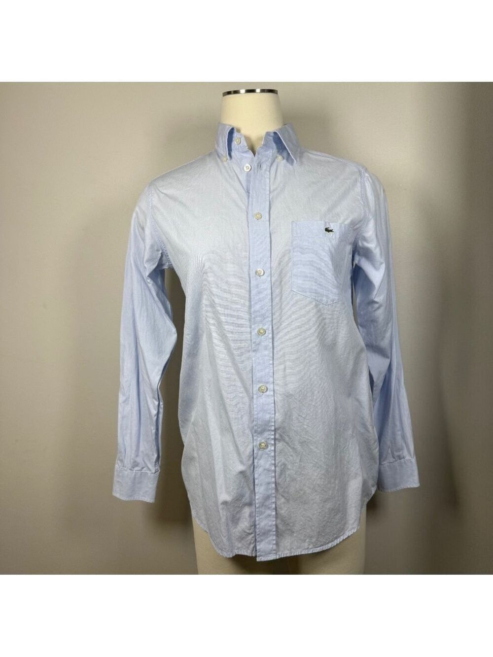 Lacoste Sky Blue Kids Button-Down Shirt
